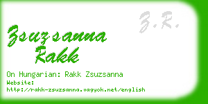 zsuzsanna rakk business card